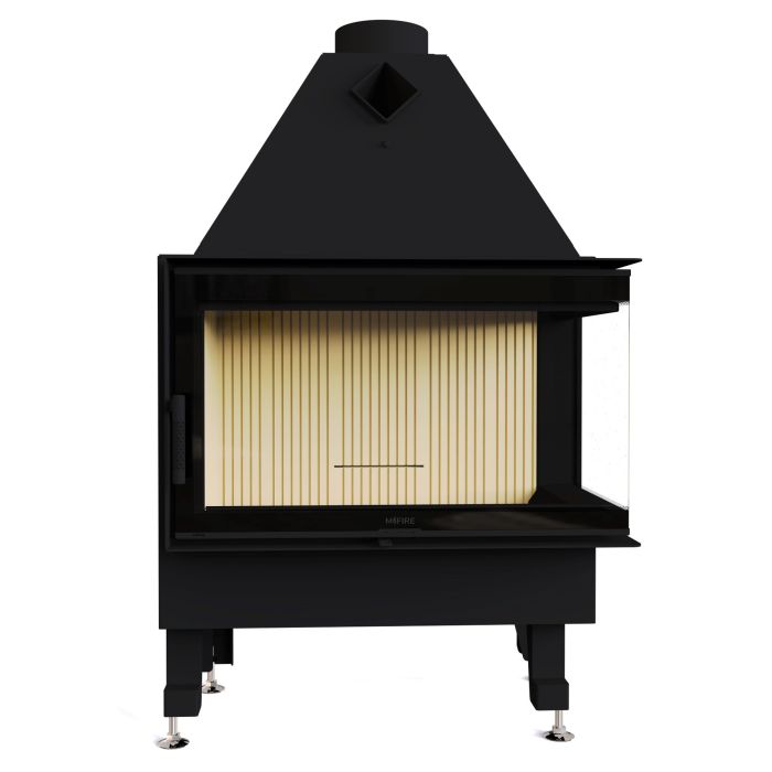Камінна топка M-FIRE 80 (890/540) кутова права (17kW)