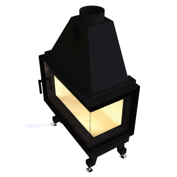 Камінна топка M-FIRE 80 (890/540) кутова права (17kW)