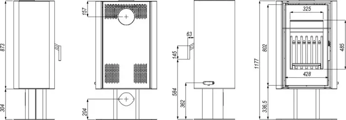 Піч-камін Defro Home SOLUM TOP