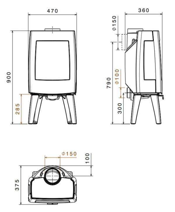 Піч-камін Dovre SENSE 103