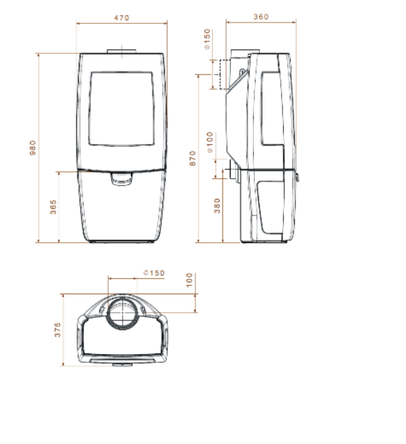 Піч-камін Dovre SENSE 203
