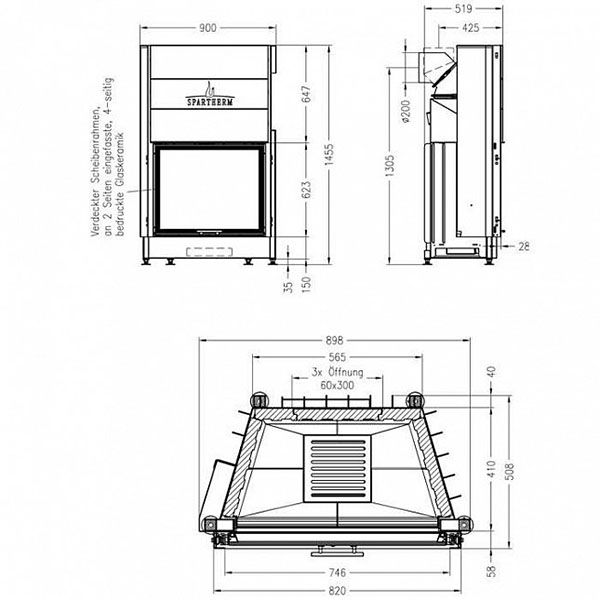 Камінна топка Spartherm Varia Sh-4s