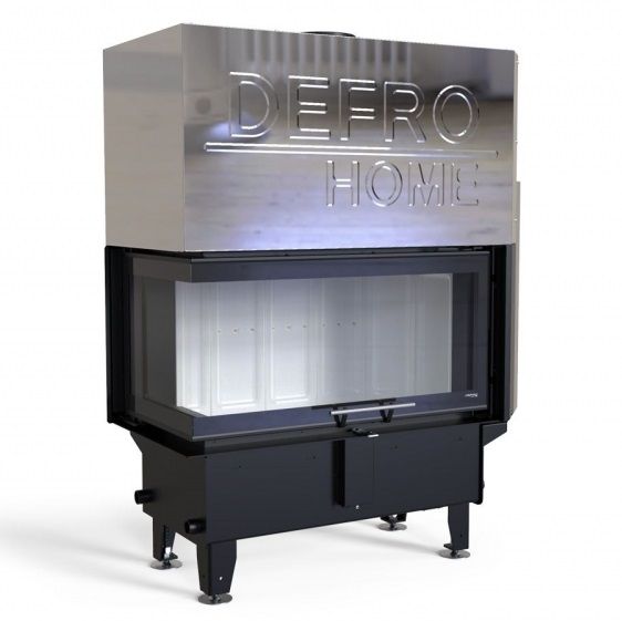 Каминная топка с водяным контуром Defro Home Riva ME BL G Short
