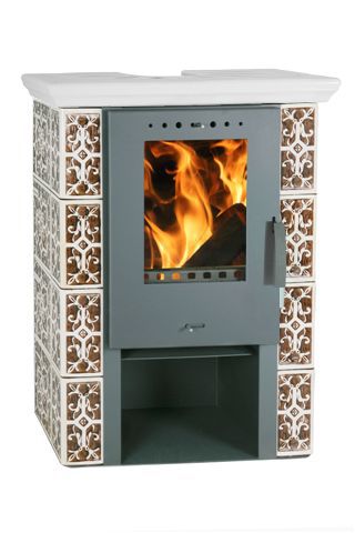 Піч-камін FLAMA Jasmin Eco двоколірна