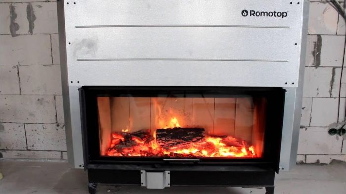Камінна топка Romotop HEAT 3g L 110.50.06 – широкоформатна модель з гільйотиною та темною камерою згоряння