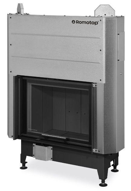 Камінна топка Romotop HEAT 3g L 66.50.06 з підйомними дверцятами (гільйотиною) та темною камерою згоряння