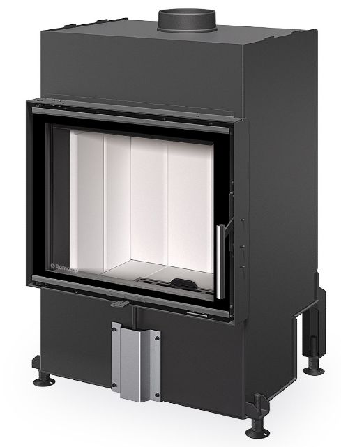 Камінна топка Romotop HEAT 4g 59.50.04 з прямим одинарним склом та світлою камерою згоряння