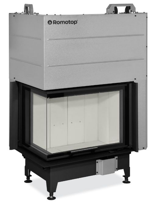 Камінна топка Romotop HEAT L 3g L 65.51.40.24 – лівостороння кутова топка з гільйотиною та світлою камерою згоряння