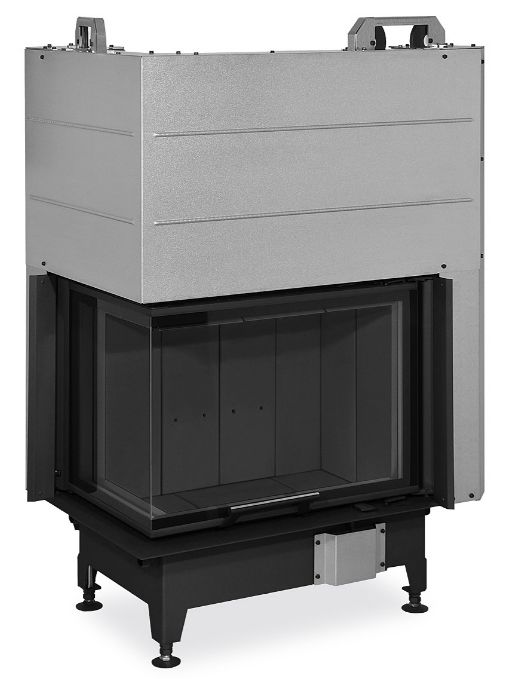 Камінна топка Romotop HEAT L 3g L 65.51.40.26 – лівостороння кутова топка з гільйотиною та темною камерою згоряння