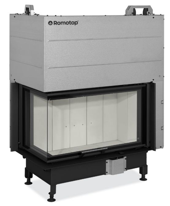 Камінна топка Romotop HEAT L 3g L 81.51.40.24 – лівостороння кутова топка з гільйотиною та світлою камерою згоряння
