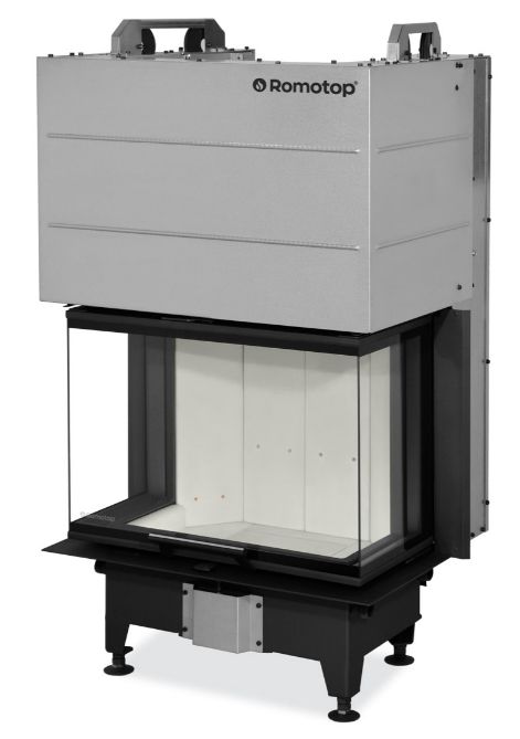 Камінна топка Romotop HEAT C 3g L 65.52.31.24 – тристороння конвекційна топка з роздільним склом і підйомними дверцятами
