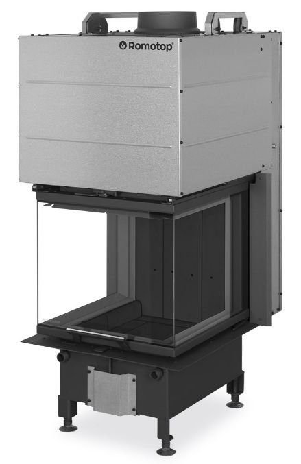 Камінна топка Romotop HEAT U 3g L 50.52.50.26 з підйомними дверцятами та тристороннім роздільним склом