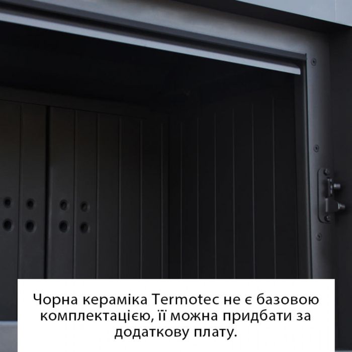 Сталева піч-камін Kratki KARI 70 Ø 150 з нішою для дров (8 кВт)