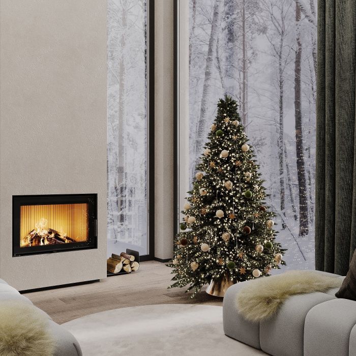 Камінна топка M-FIRE 90 пряма (19kW)