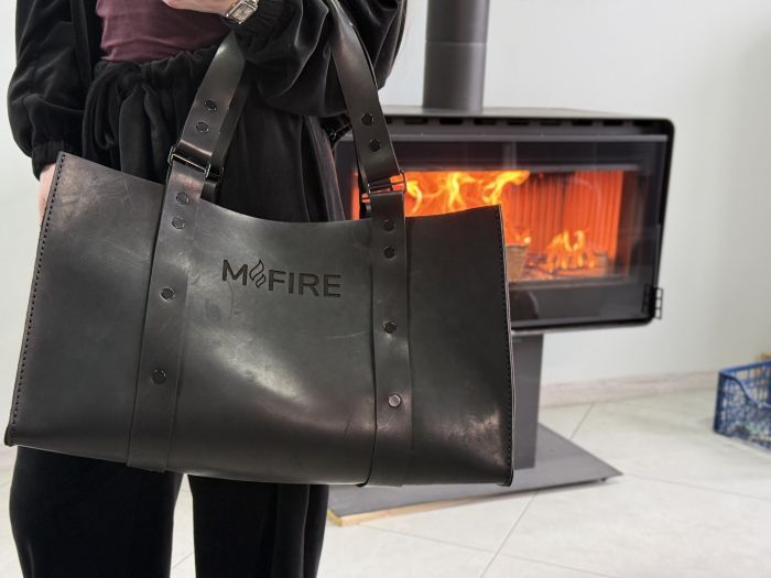 Кожаная сумка M-Fire черная