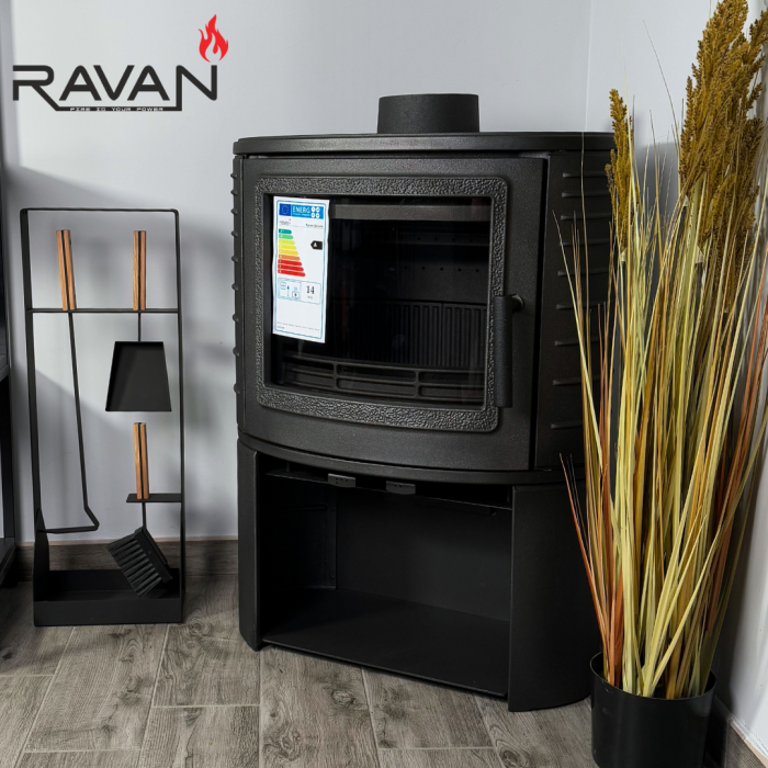 Чавунна піч Ravan Deluxe – потужна опалювальна піч із високоякісного чавуну, для будинку, дачі або заміського котеджу