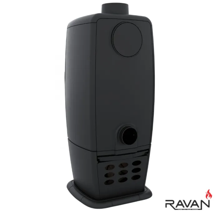 Чавунна піч Ravan Incorta Pro – потужна опалювальна піч із високоякісного чавуну, для будинку, дачі або заміського котеджу 14 кВт